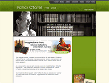 Tablet Screenshot of patrickofarrell.com